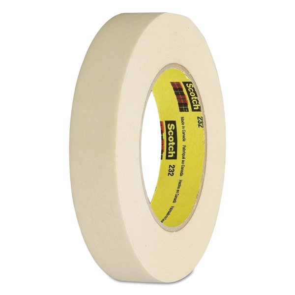 Scotch Masking Tape, 1" x 60 Yds, 3" Core Size 232